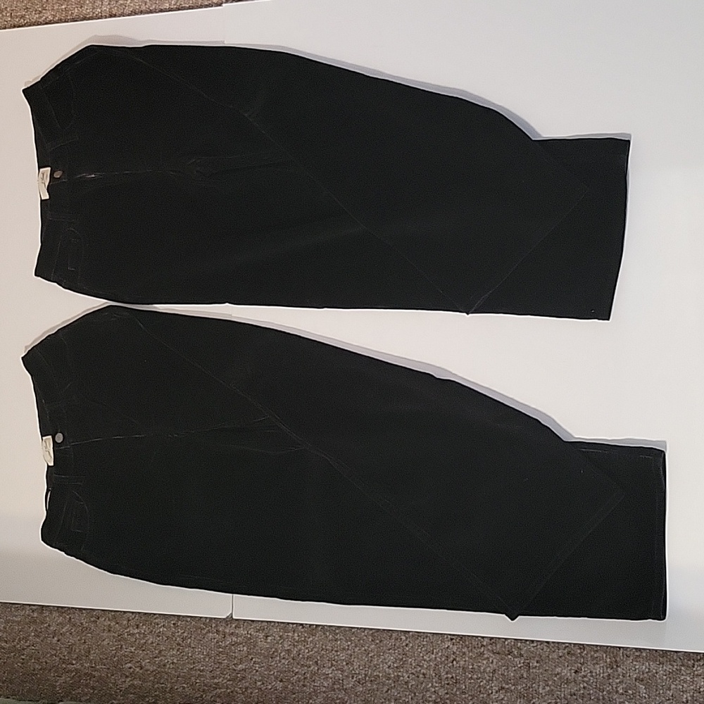 Two Black Universal Thread High Rise Corduroy Sailor Wide Leg Sizes 2 & 4
